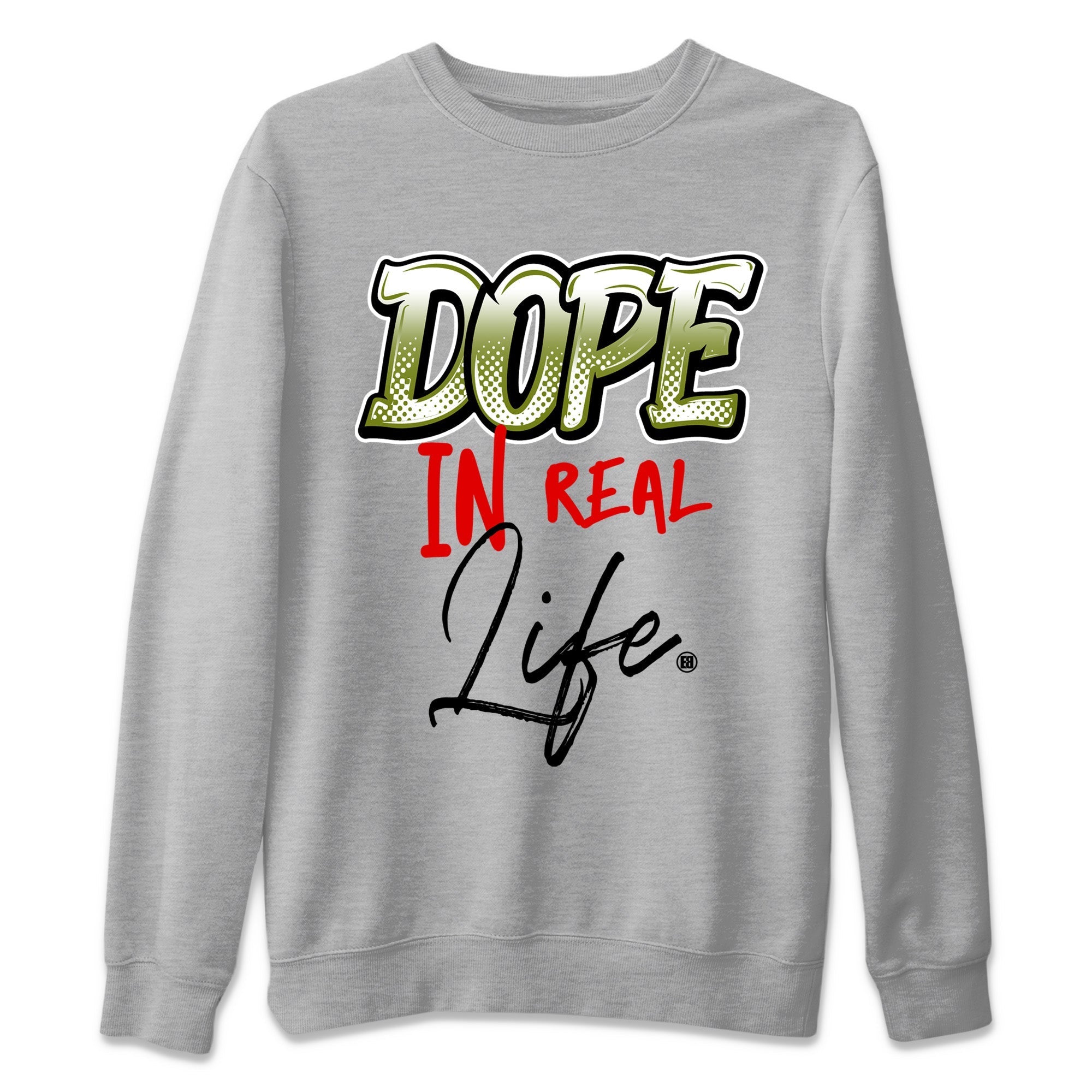 Dope In Real Life Unisex Tops - Air Jordan 1 Travis Scott Olive