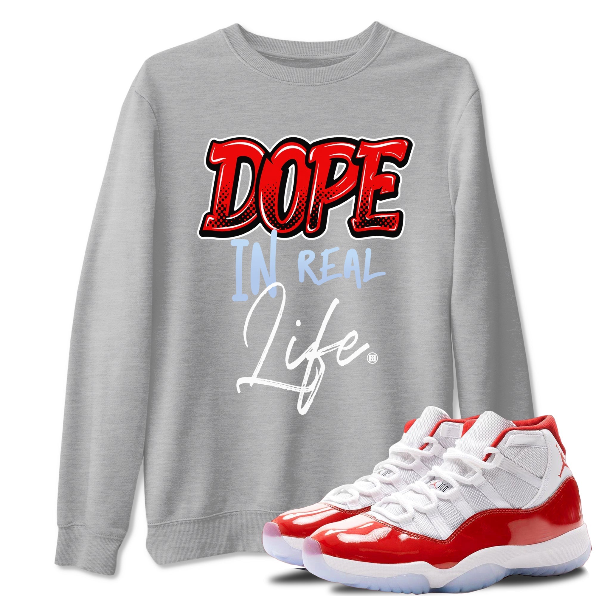 Dope In Real Life snkmatch Tees - Air Jordan 11 Cherry