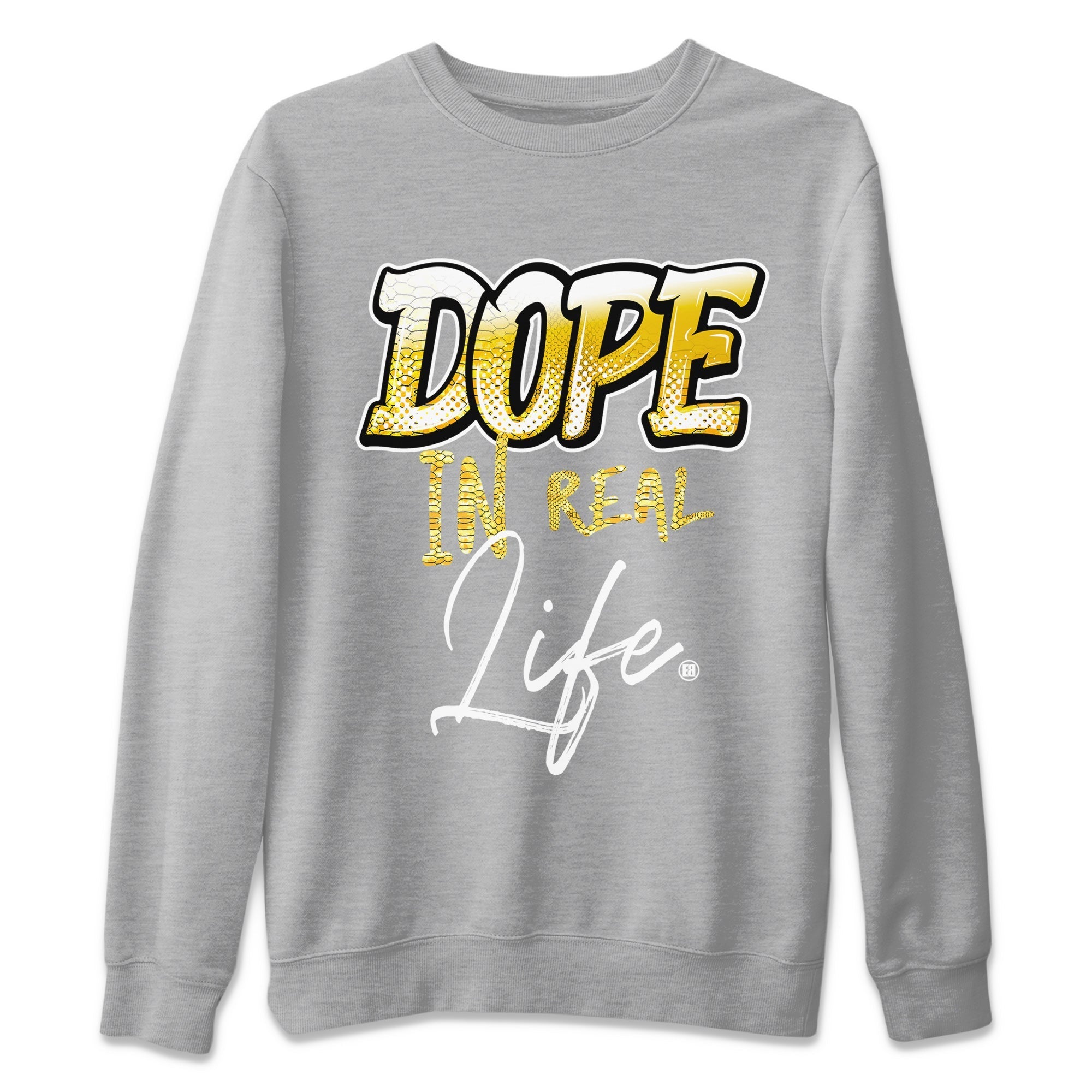 Dope In Real Life Unisex Tops - Air Jordan 11 Yellow Python