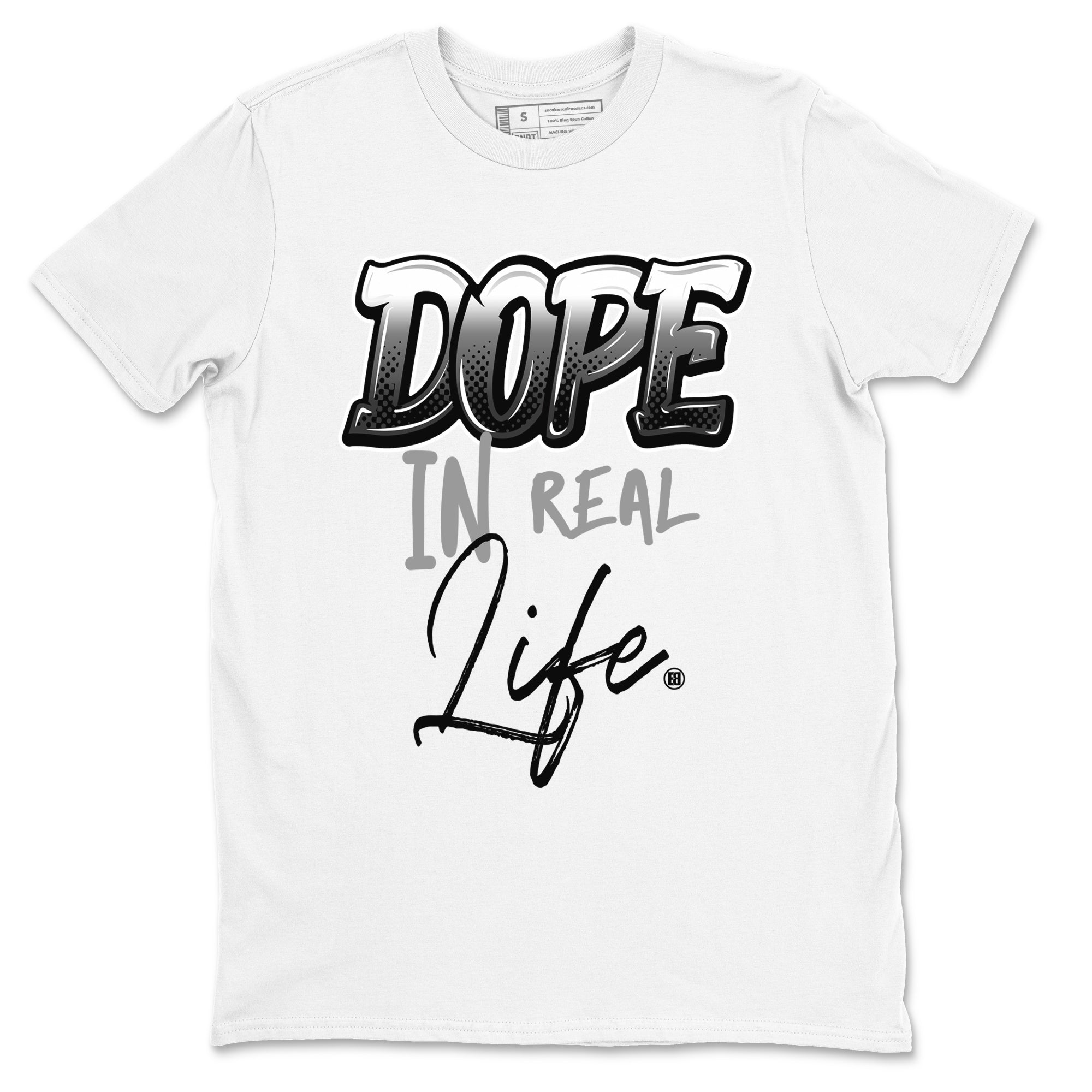 Dope In Real Life snkmatch Tees - Air Jordan 12 Black Wolf Grey