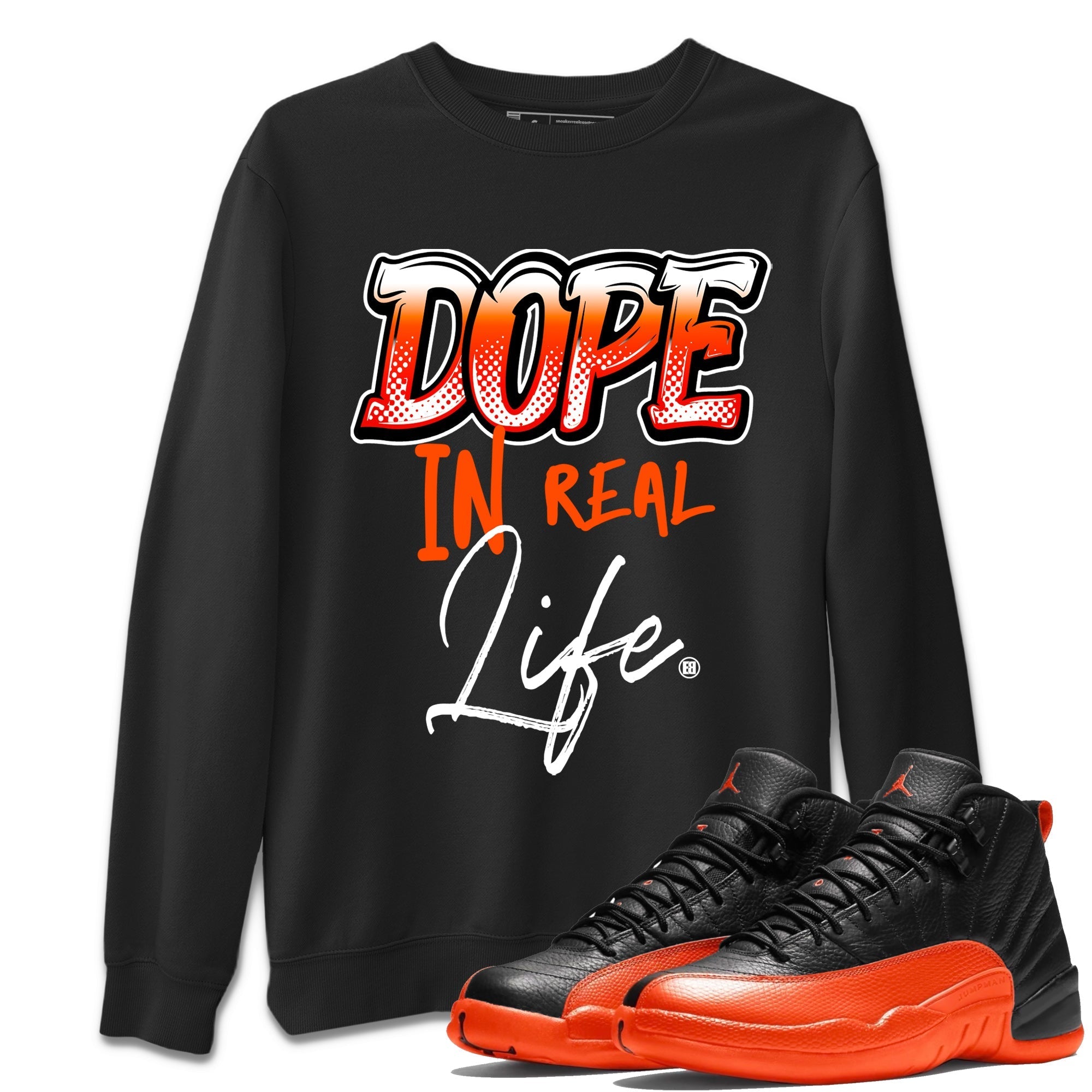 Dope In Real Life Unisex Tops - Air Jordan 12 Brilliant Orange