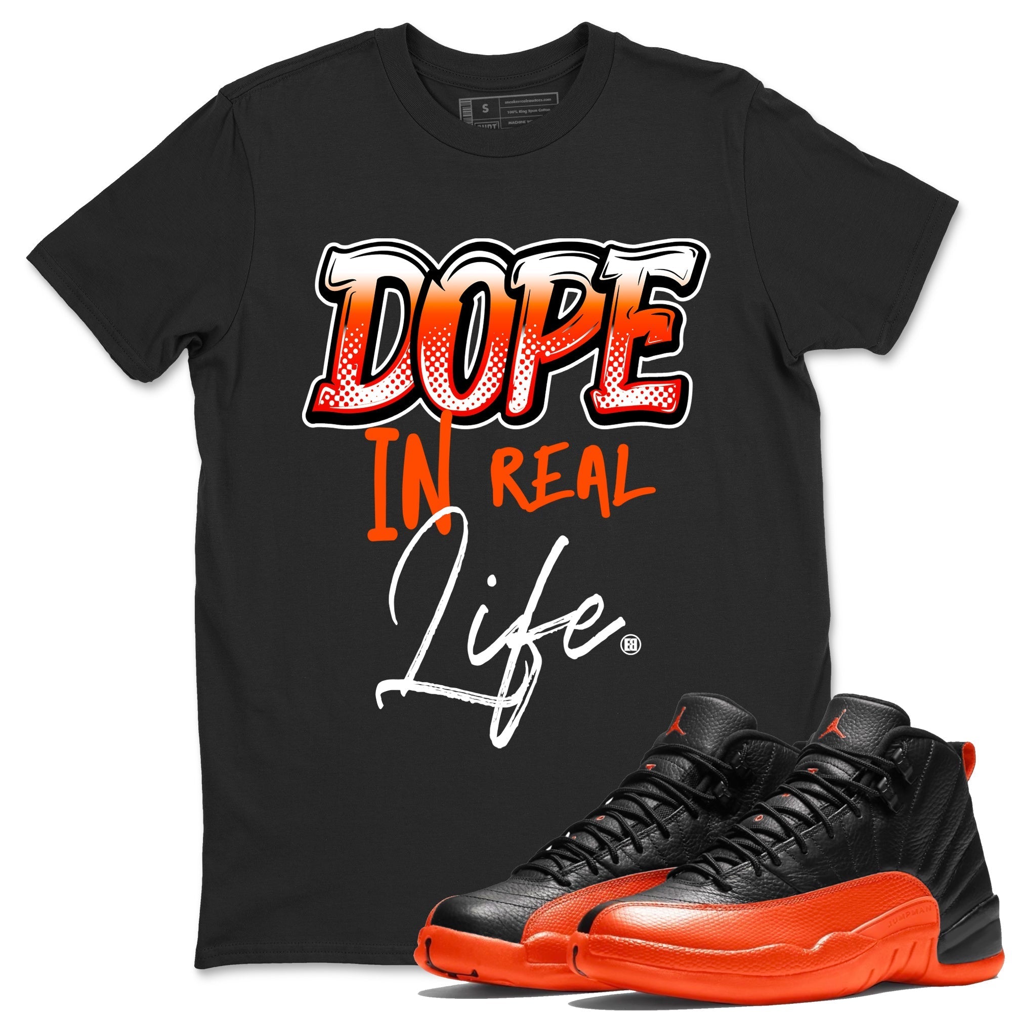 Dope In Real Life Unisex Tops - Air Jordan 12 Brilliant Orange