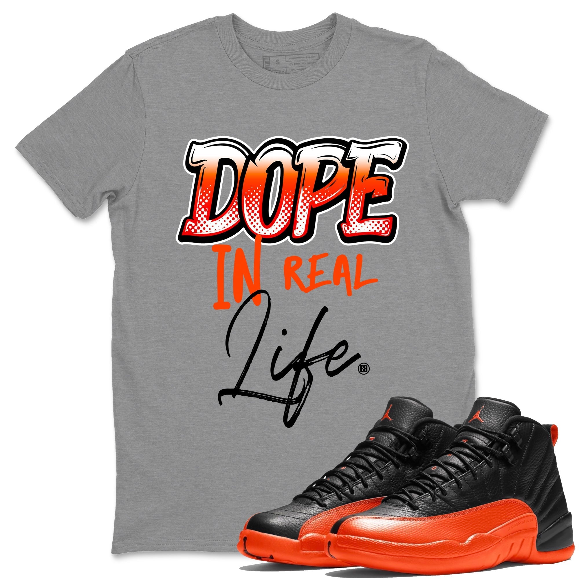 Dope In Real Life Unisex Tops - Air Jordan 12 Brilliant Orange