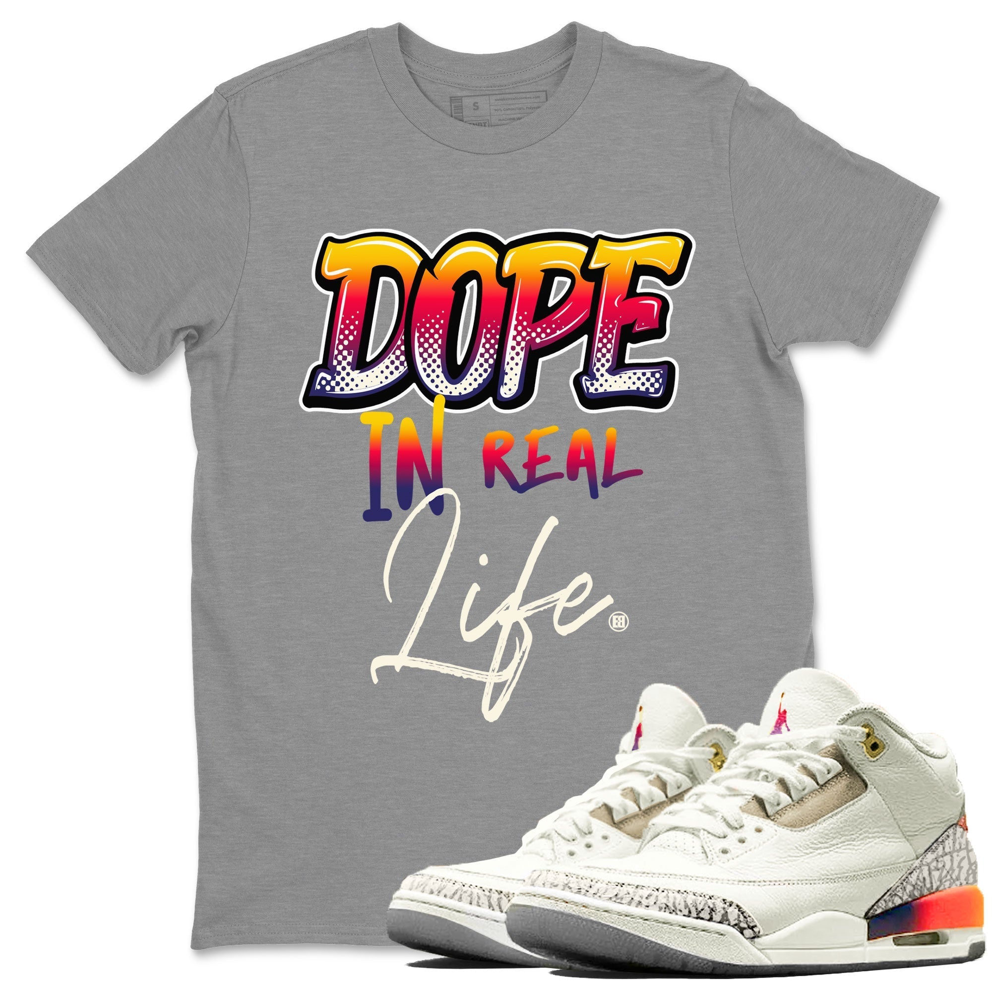 Dope In Real Life snkmatch Tee - Air Jordan 3 J Balvin