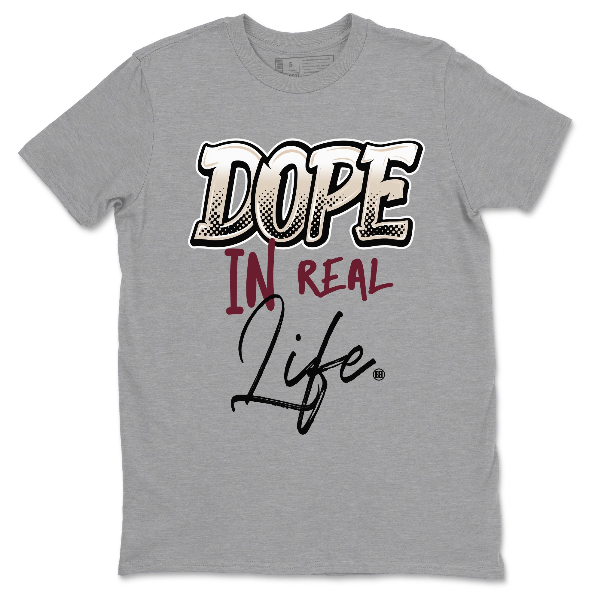 Dope In Real Life snkmatch Tees - Air Jordan 4 A Ma Maniere x Fossil Stone