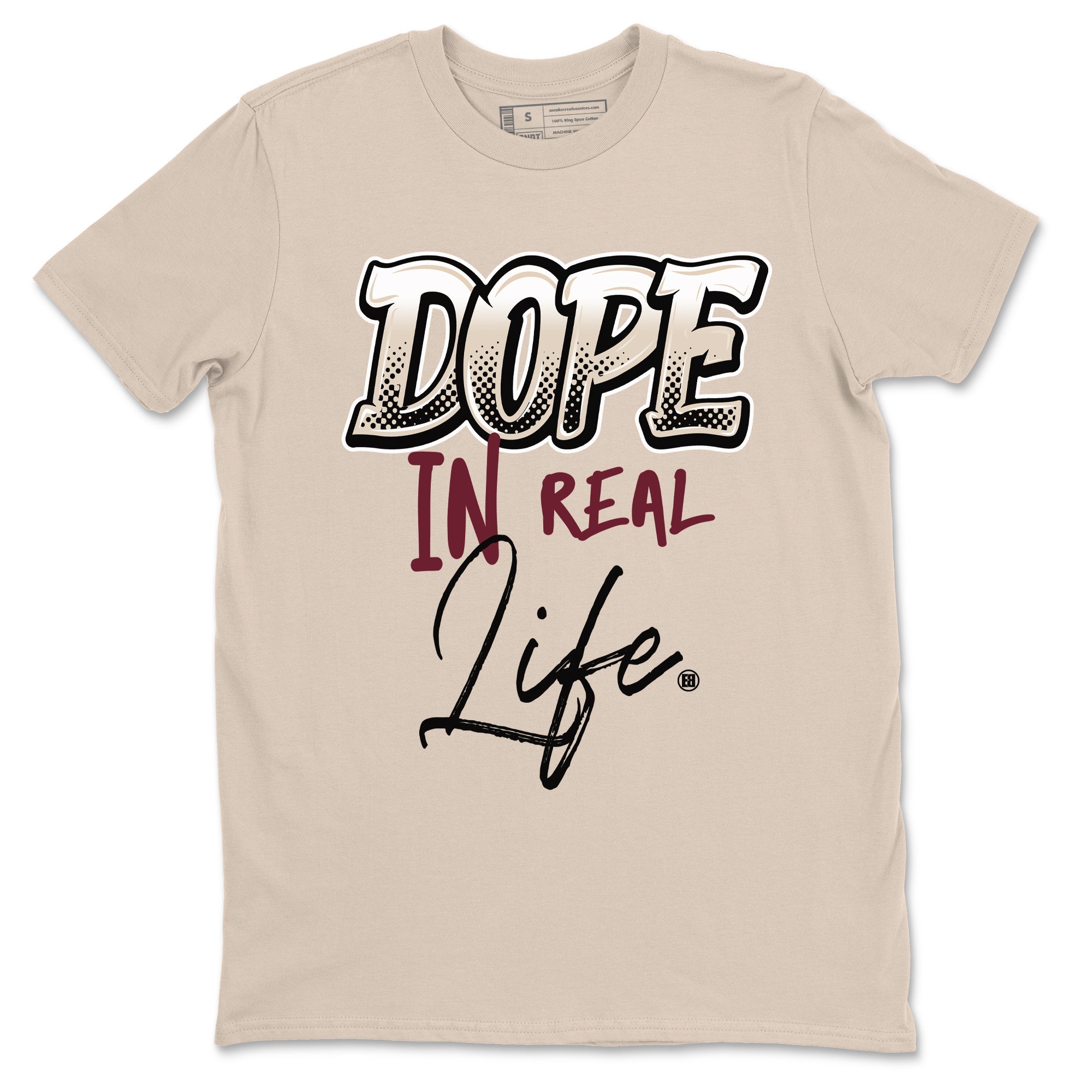 Dope In Real Life snkmatch Tees - Air Jordan 4 A Ma Maniere x Fossil Stone
