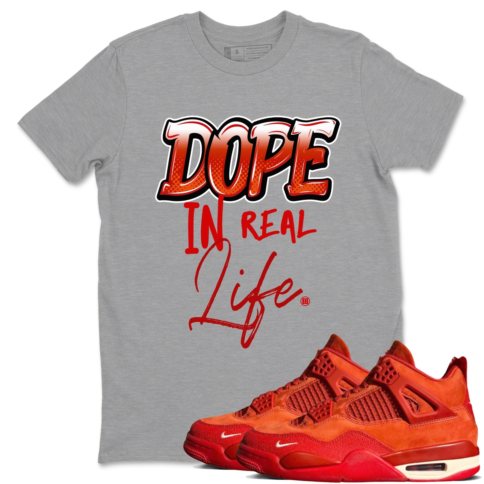 Dope In Real Life snkmatch Tees - Air Jordan 4 Brick By Brick