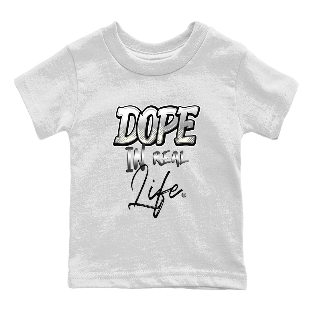 Dope In Real Life snkmatch Tee Kids - Air Jordan 4 Frozen Moments