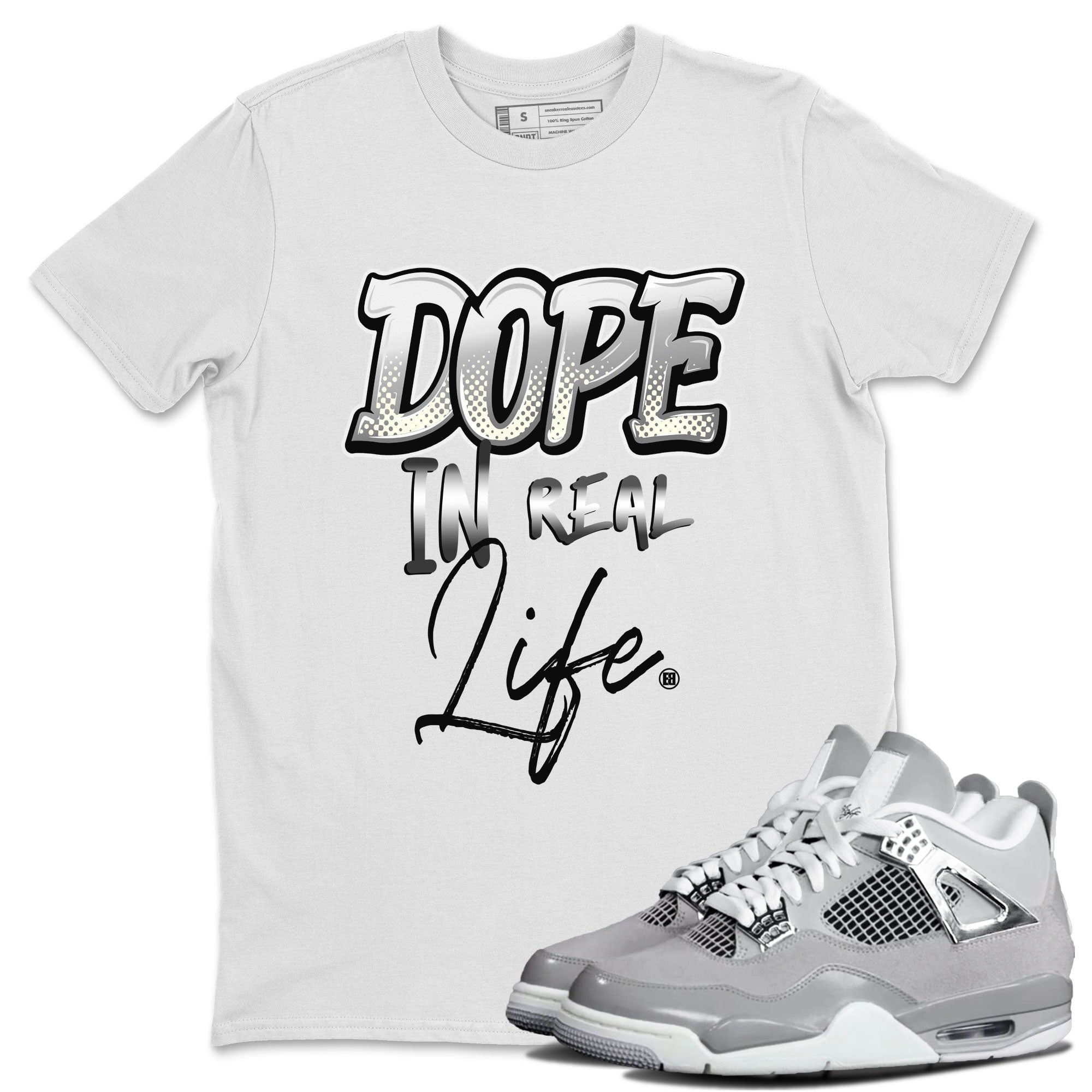 Dope In Real Life snkmatch Tee - Air Jordan 4 Frozen Moments