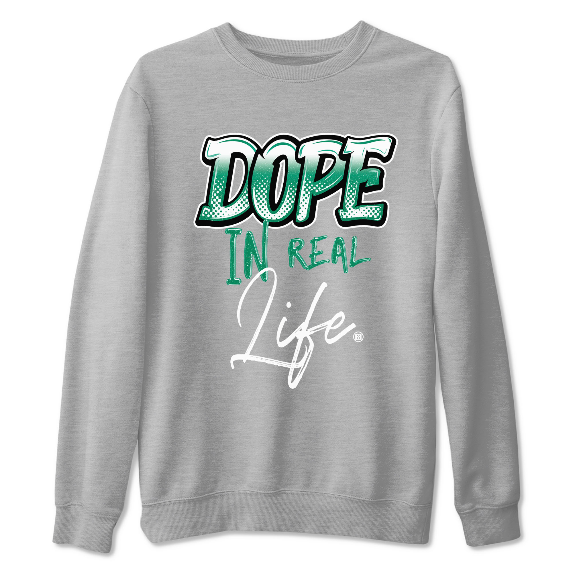 Dope In Real Life snkmatch Tees - Air Jordan 4 Oxidized Green