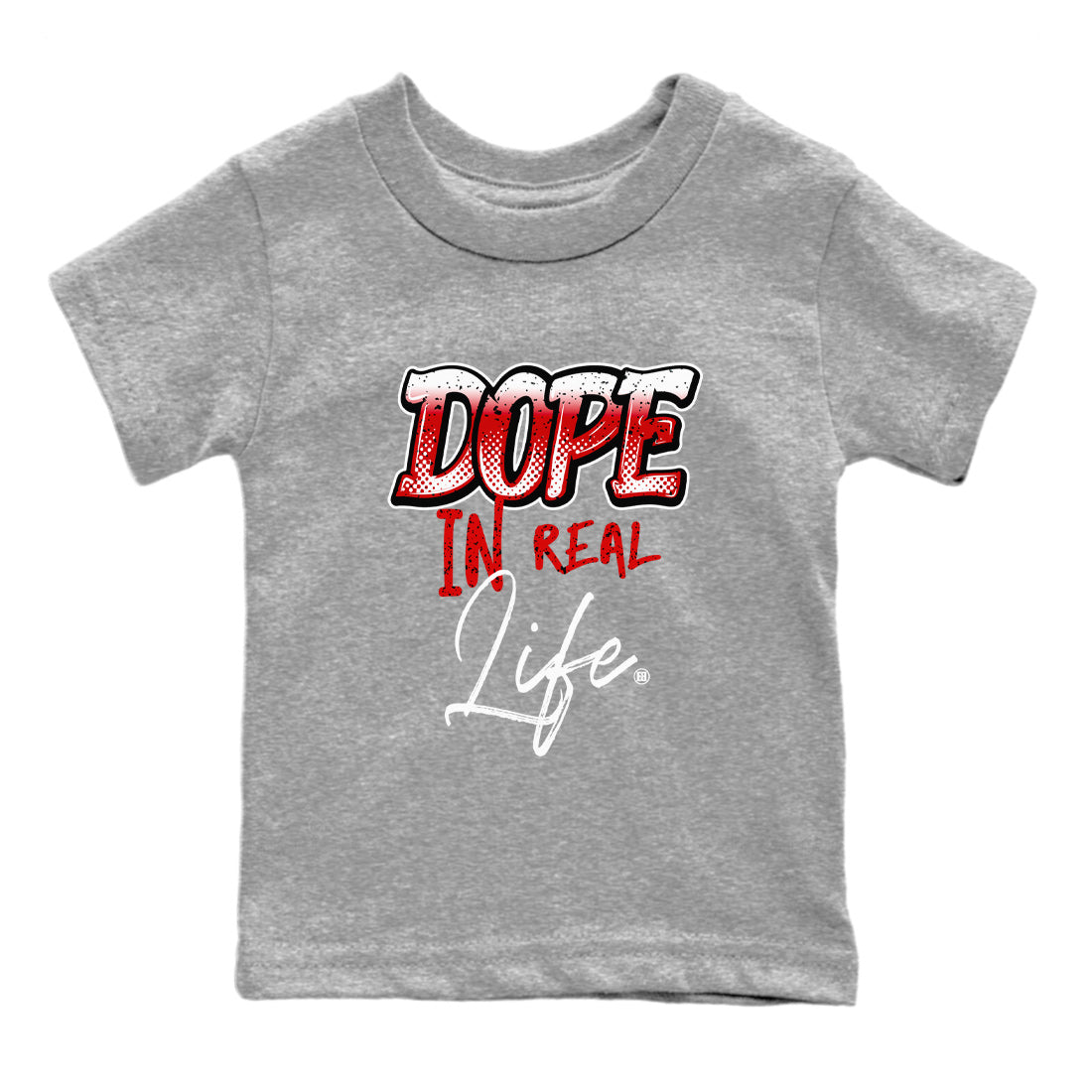 Dope In Real Life Kids Tops - Air Jordan 4 Red Cement