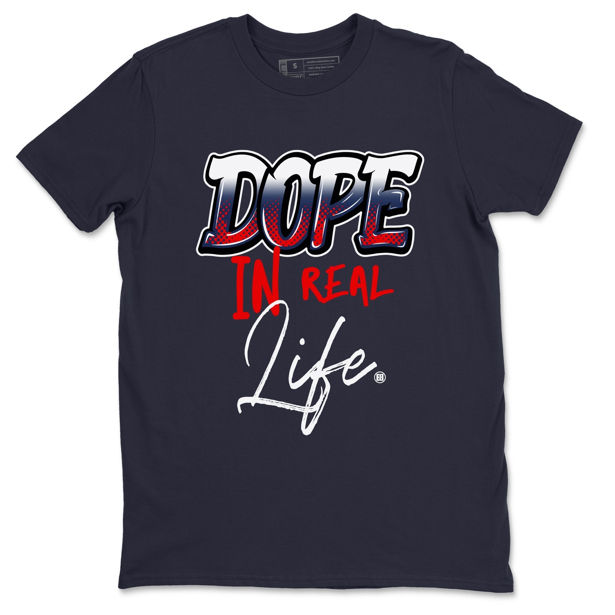 Dope In Real Life snkmatch Tees - Air Jordan 6 White And Midnight Navy
