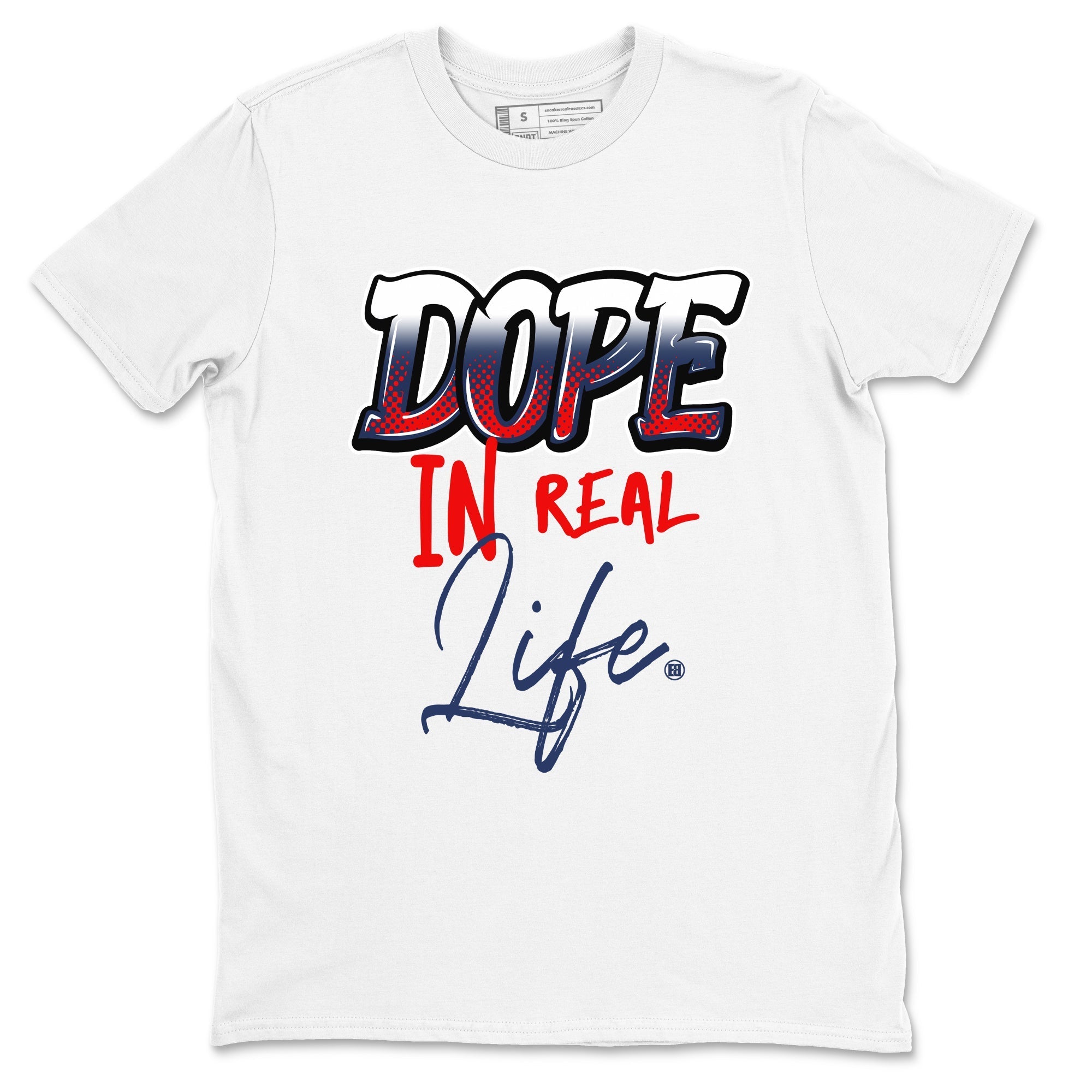 Dope In Real Life snkmatch Tees - Air Jordan 6 White And Midnight Navy