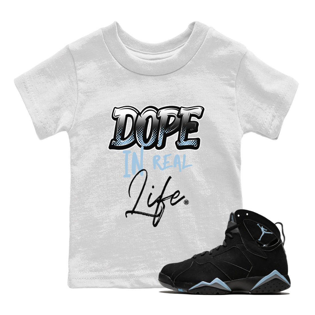 Dope In Real Life Kids Tops - Air Jordan 7 Chambray