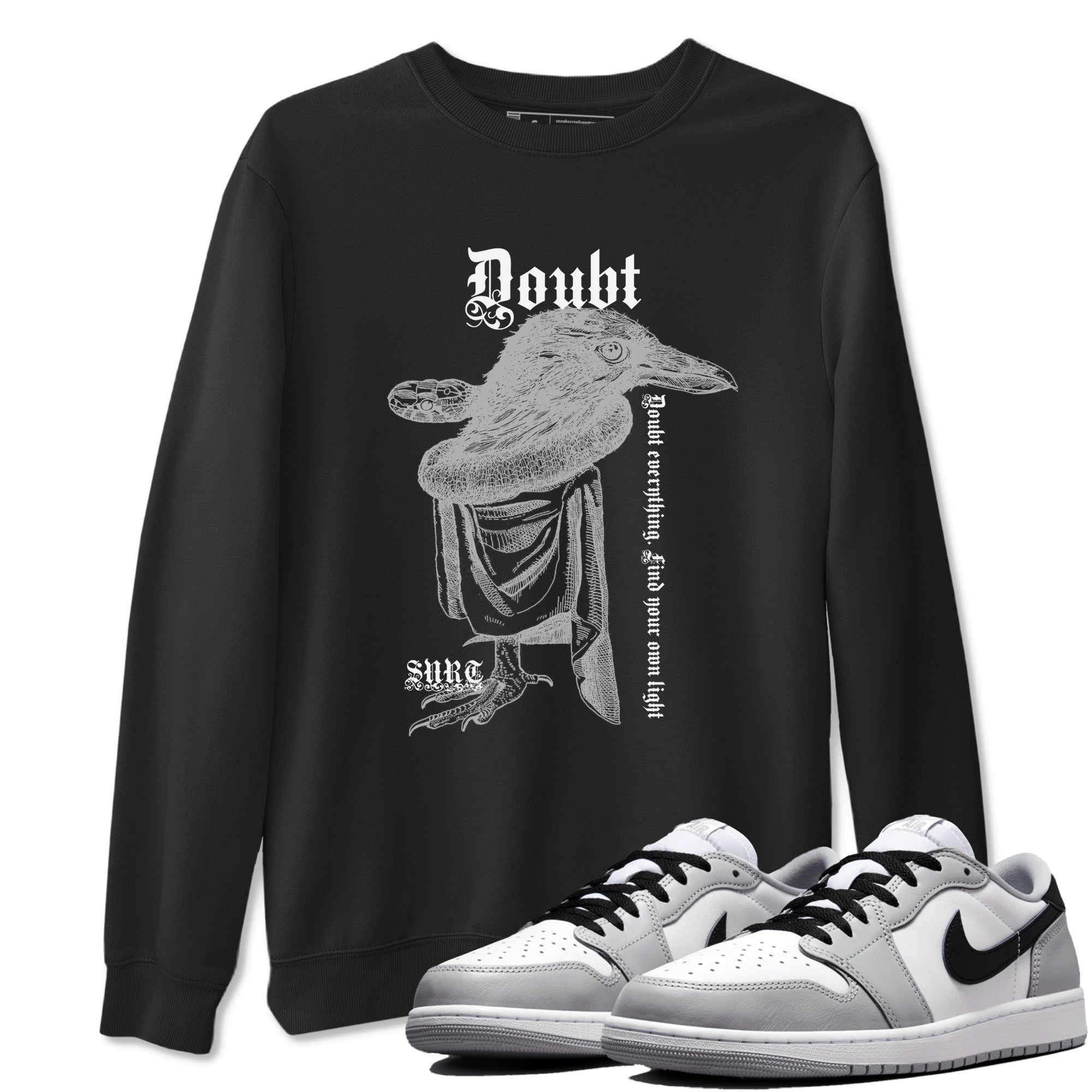 Doubt Everything snkmatch Tees - Air Jordan 1 Wolf Grey