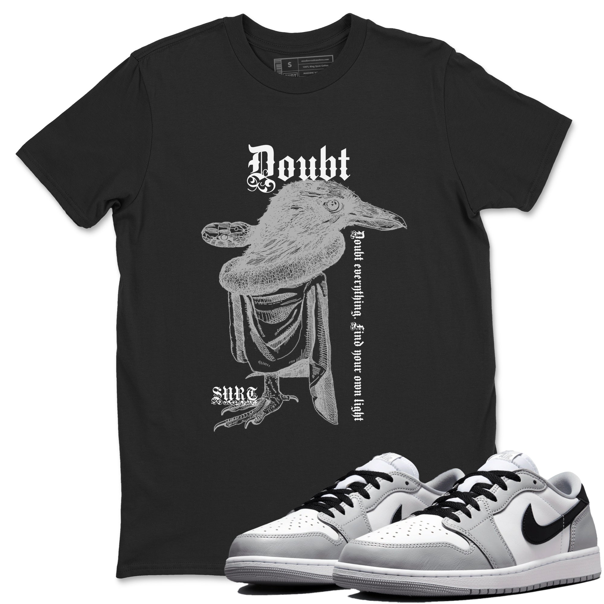 Doubt Everything snkmatch Tees - Air Jordan 1 Wolf Grey