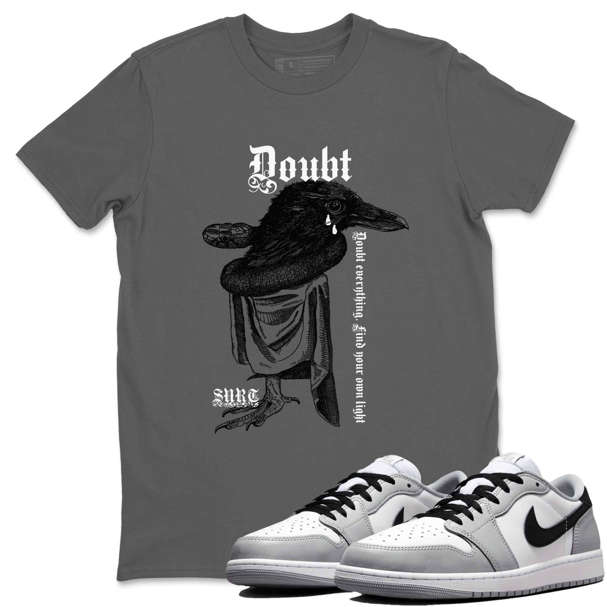 Doubt Everything snkmatch Tees - Air Jordan 1 Wolf Grey