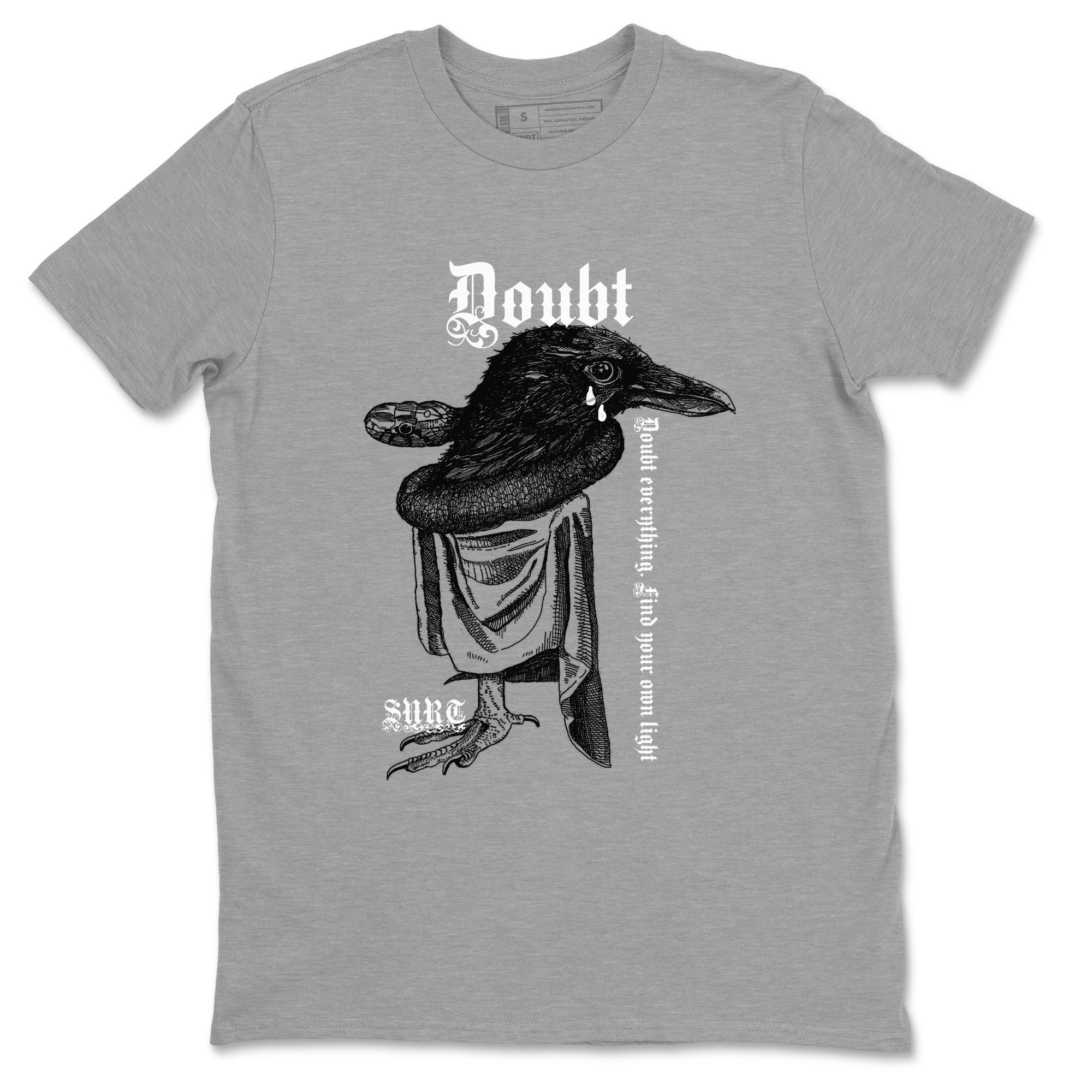 Doubt Everything snkmatch Tees - Air Jordan 1 Wolf Grey