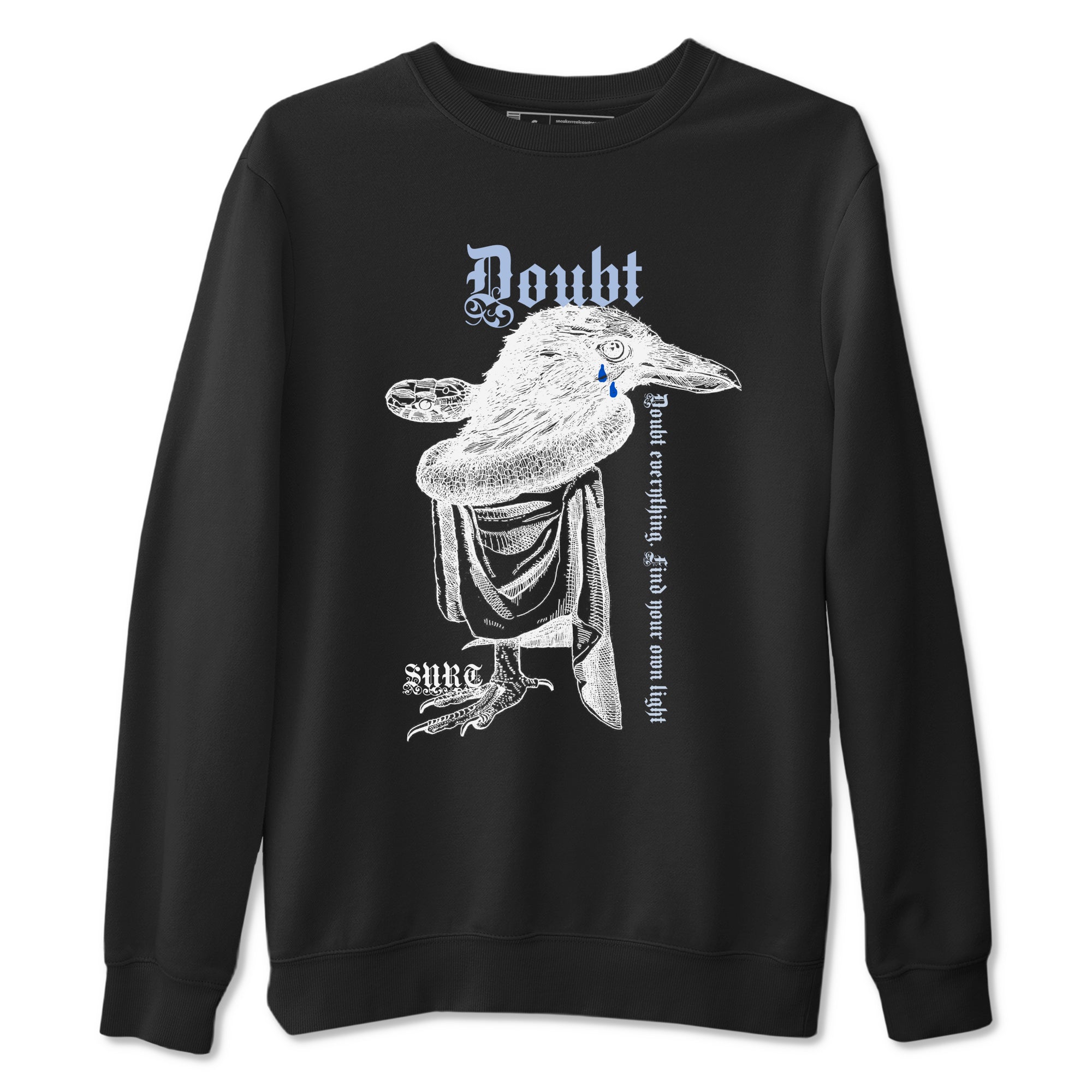 Doubt Everything snkmatch Tees - Air Jordan 11 Black and Varsity Royal