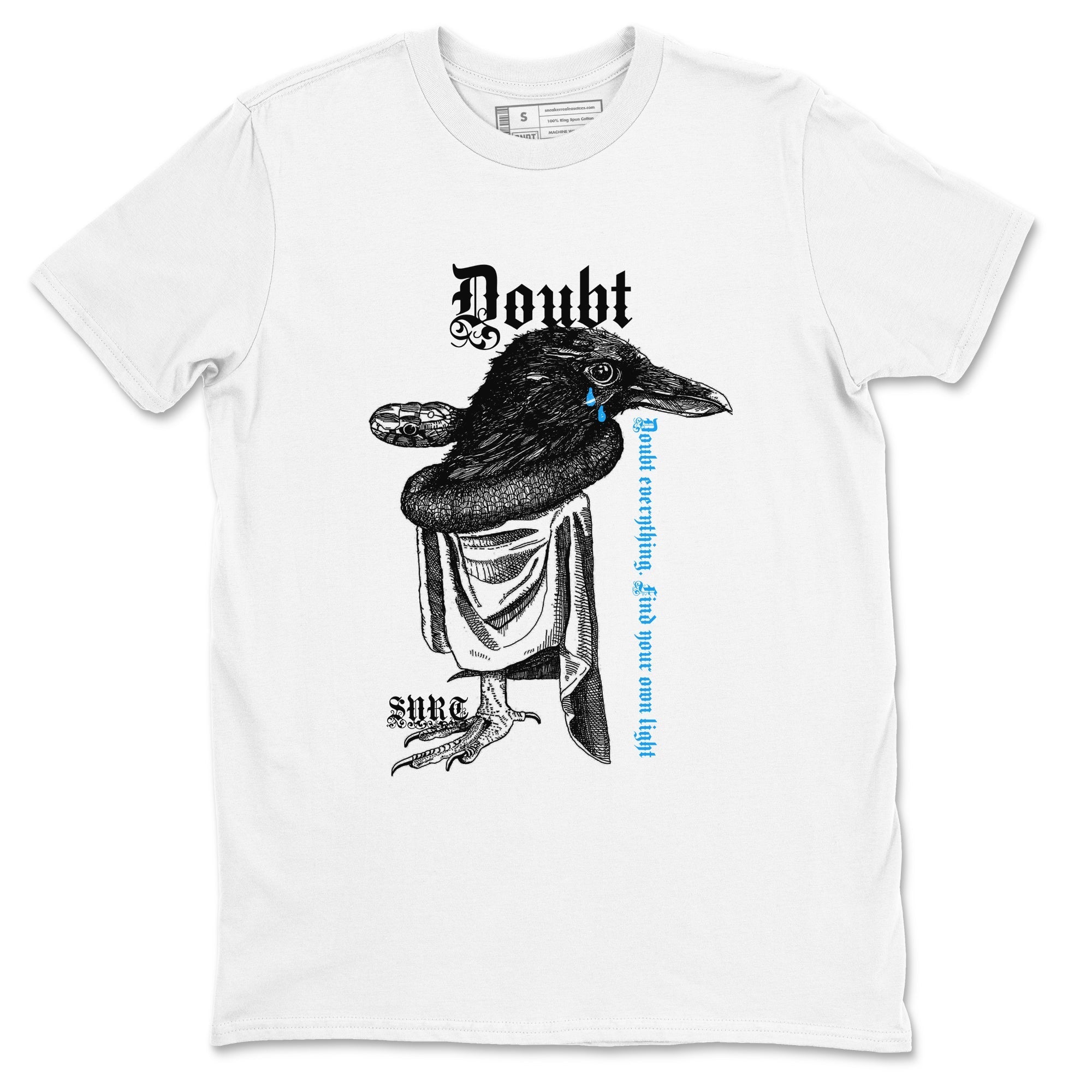 Doubt Everything snkmatch Tees - Air Jordan 4 Military Blue