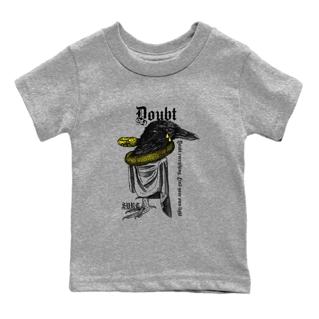 Doubt Everything snkmatch Tees Kids - Air Jordan 4 Vivid Sulfur