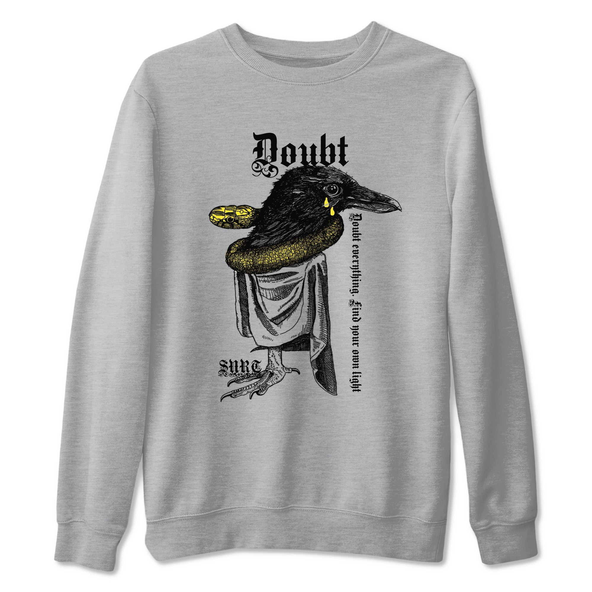 Doubt Everything snkmatch Tees - Air Jordan 4 Vivid Sulfur
