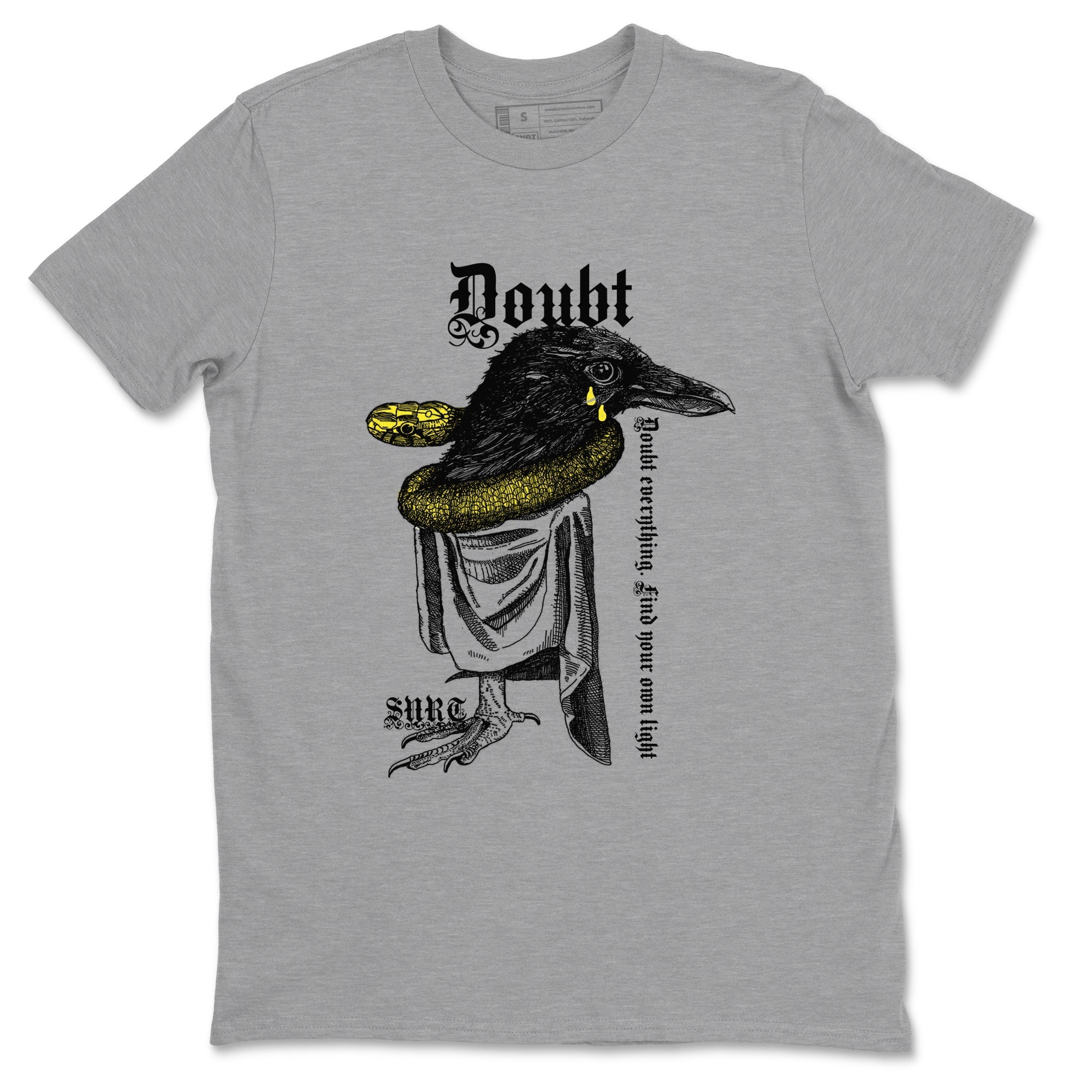 Doubt Everything snkmatch Tees - Air Jordan 4 Vivid Sulfur