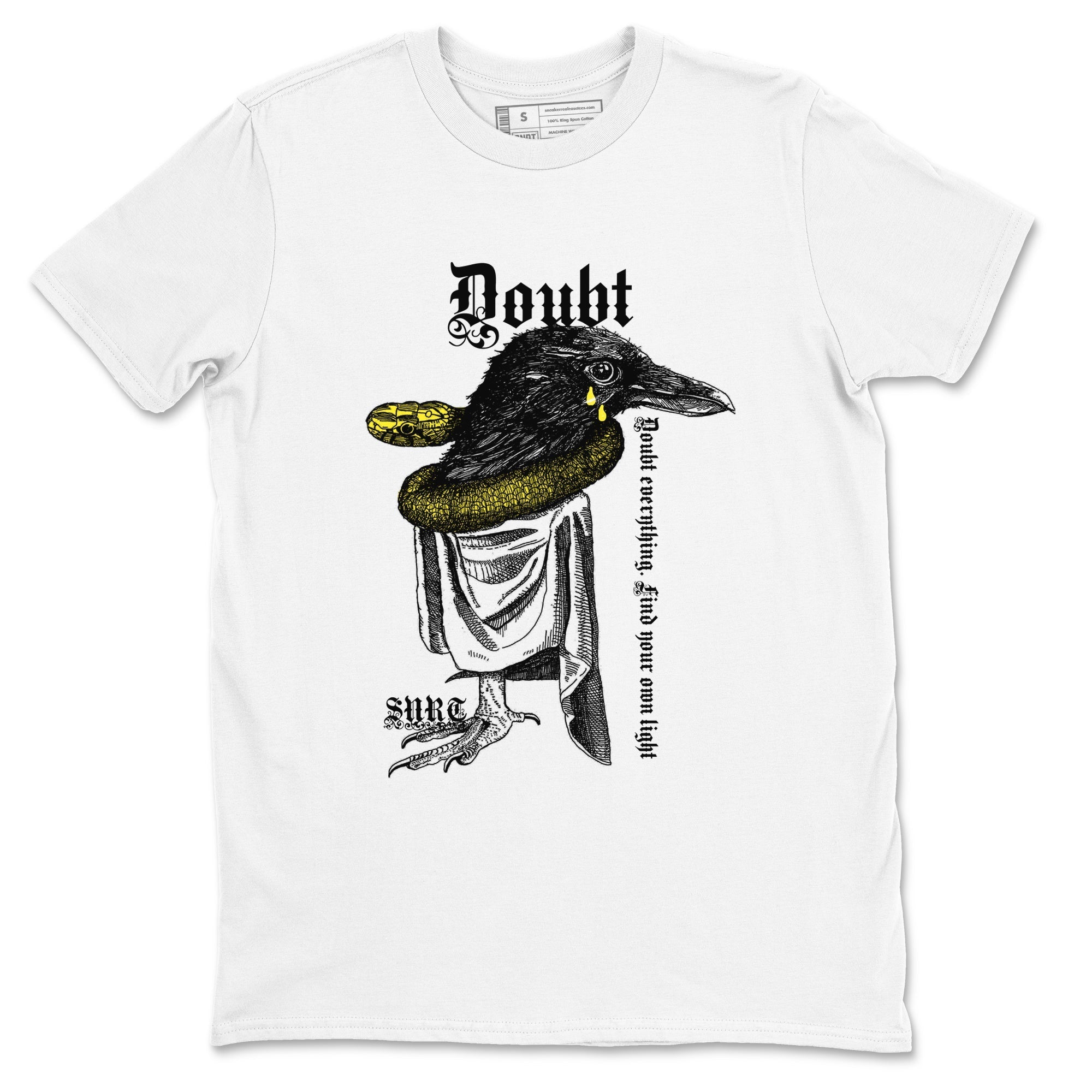 Doubt Everything snkmatch Tees - Air Jordan 4 Vivid Sulfur