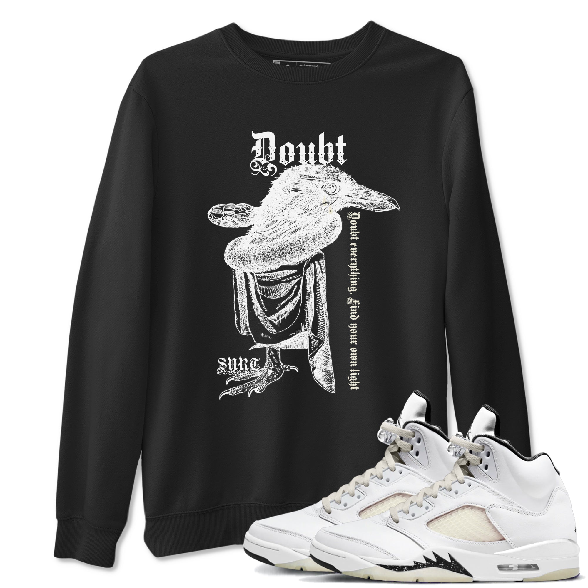 Doubt Everything snkmatch Tees - Air Jordan 5 Sail