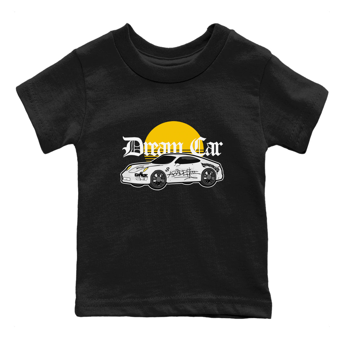 Dream Car snkmatch Tees Kids - Air Jordan 1 Yellow Ochre