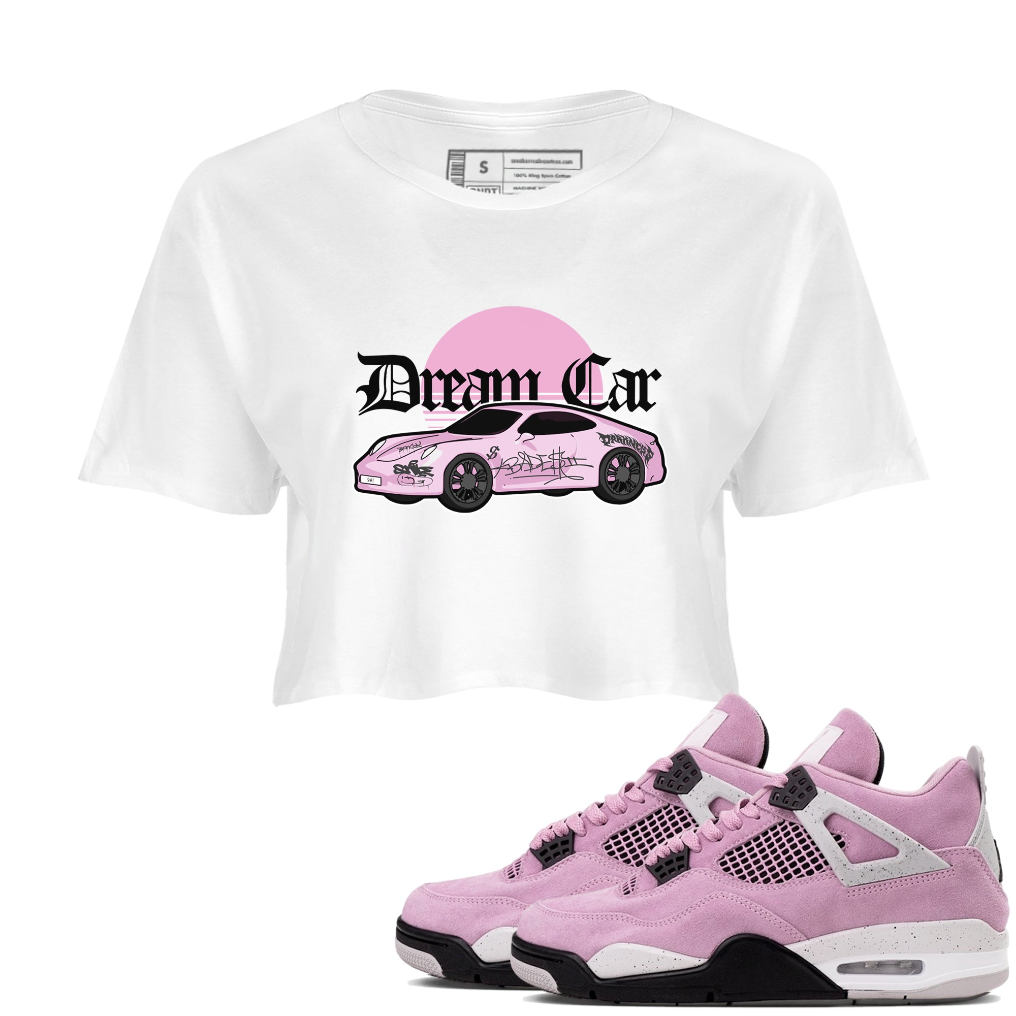 Dream Car snkmatch Women's Top - Air Jordan 4 Orchid