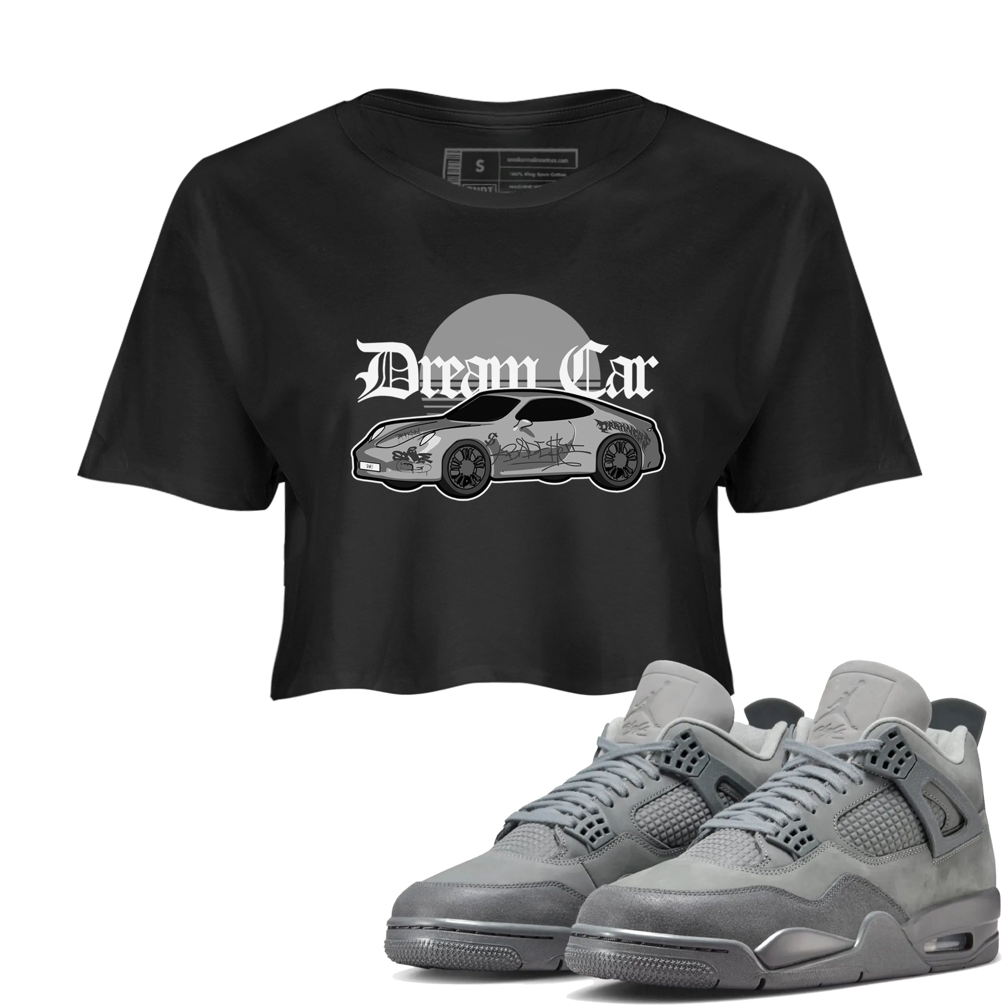 Dream Car snkmatch Women's Top - Air Jordan 4 Wet Cement