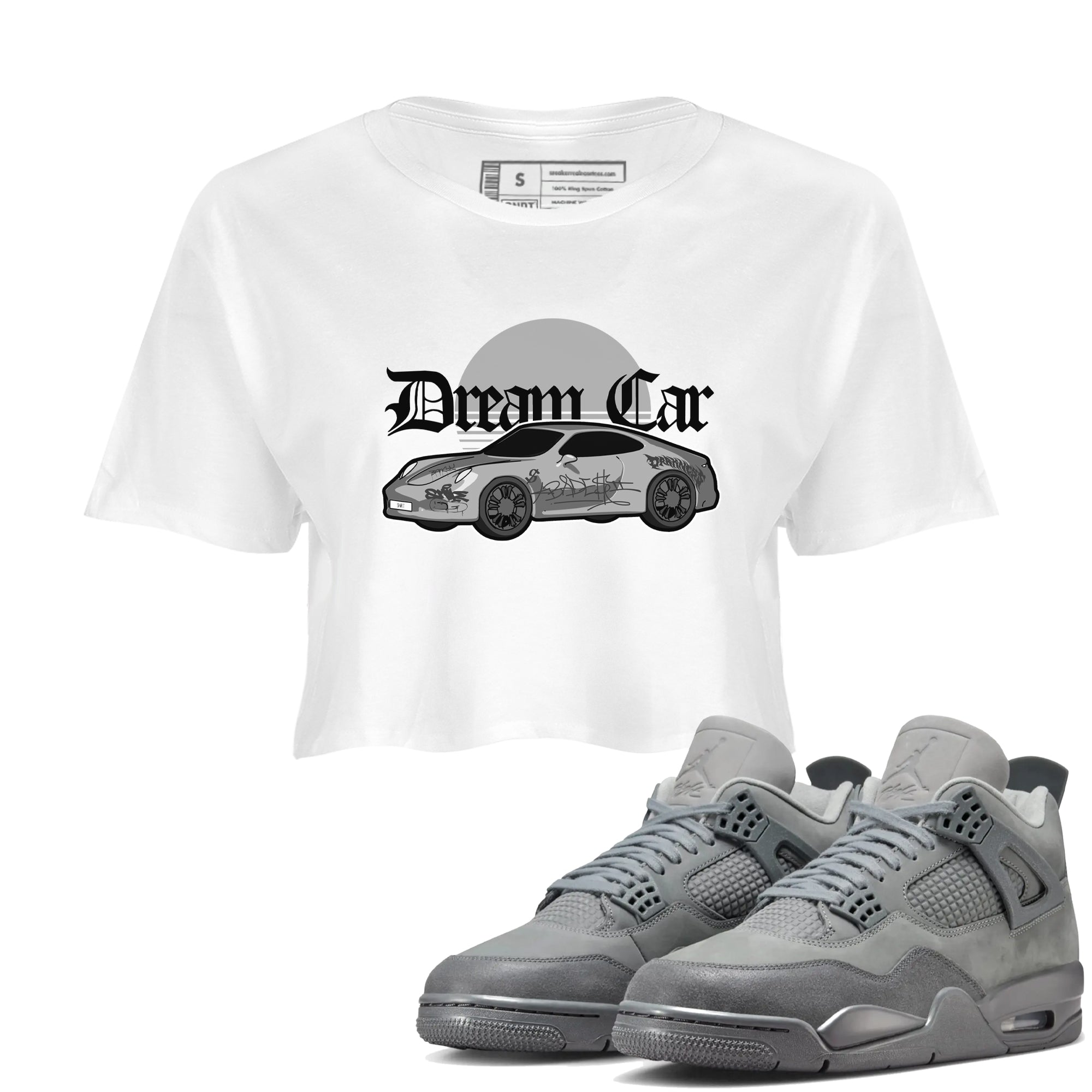 Dream Car snkmatch Women's Top - Air Jordan 4 Wet Cement