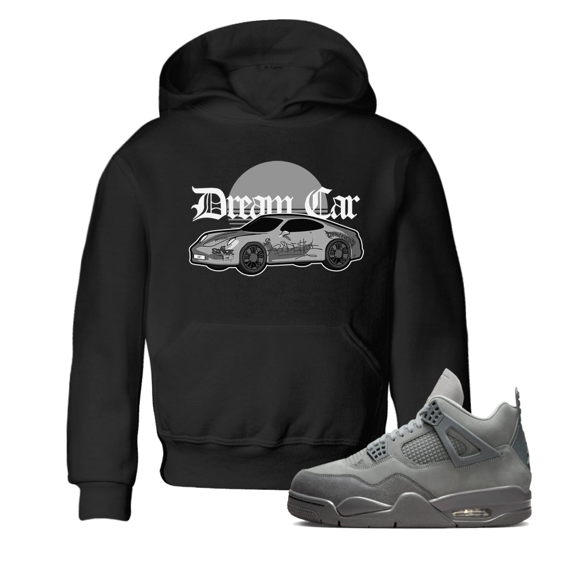 Dream Car snkmatch Tees Kids - Air Jordan 4 Wet Cement