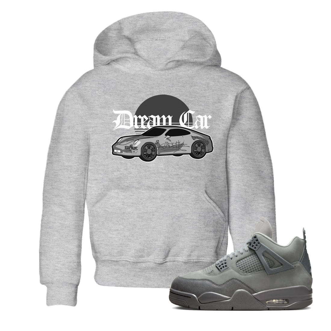 Dream Car snkmatch Tees Kids - Air Jordan 4 Wet Cement
