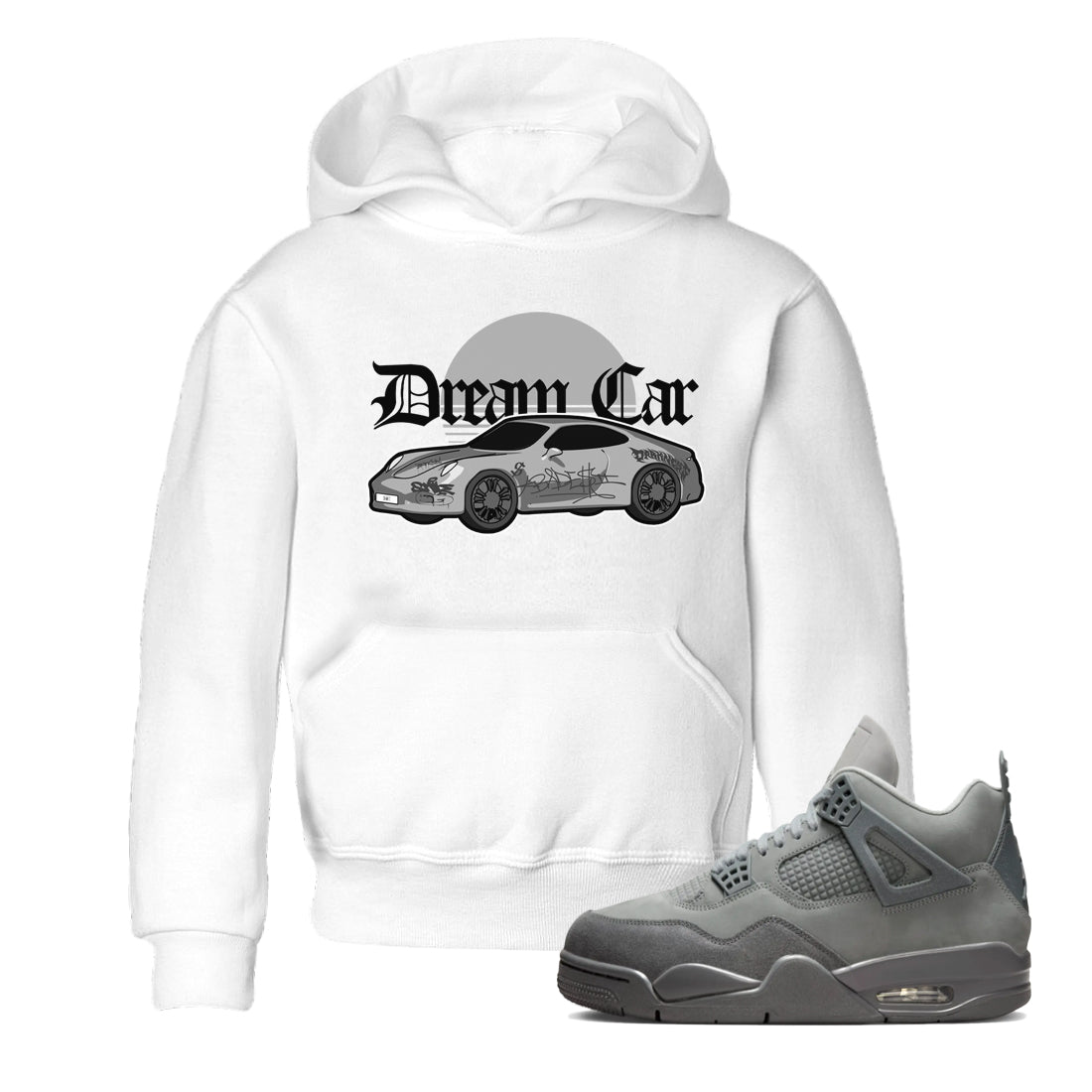 Dream Car snkmatch Tees Kids - Air Jordan 4 Wet Cement