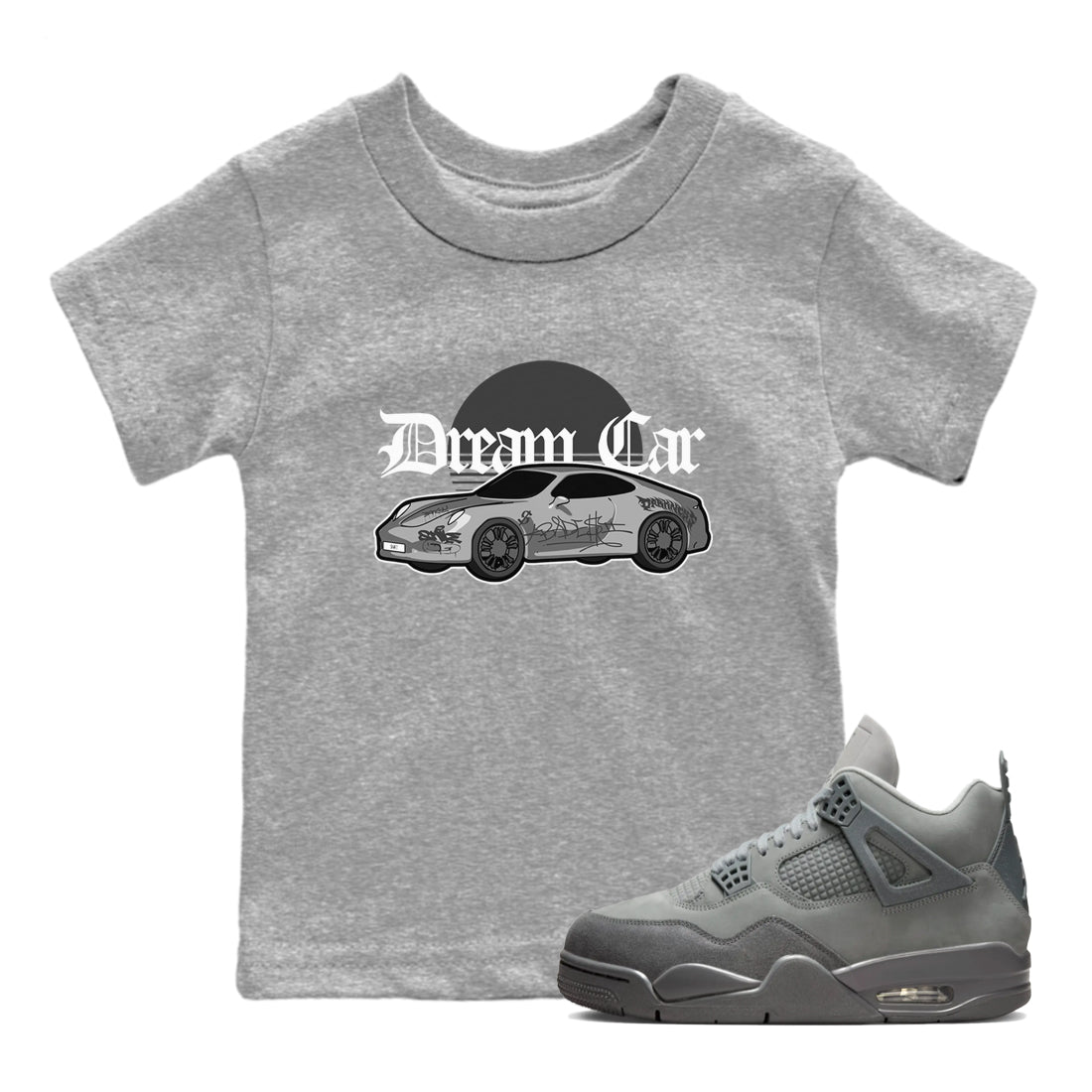 Dream Car snkmatch Tees Kids - Air Jordan 4 Wet Cement