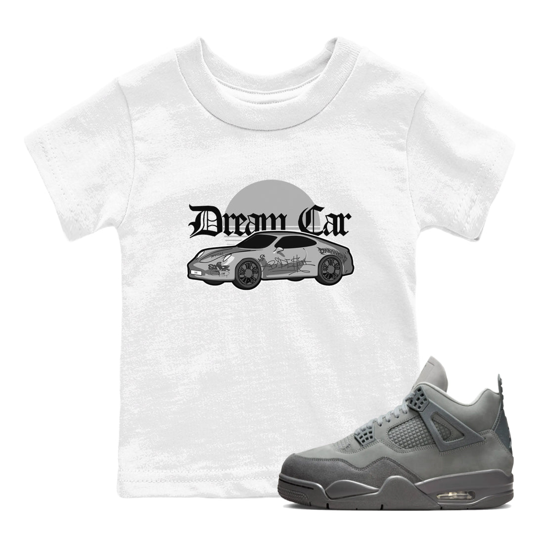 Dream Car snkmatch Tees Kids - Air Jordan 4 Wet Cement