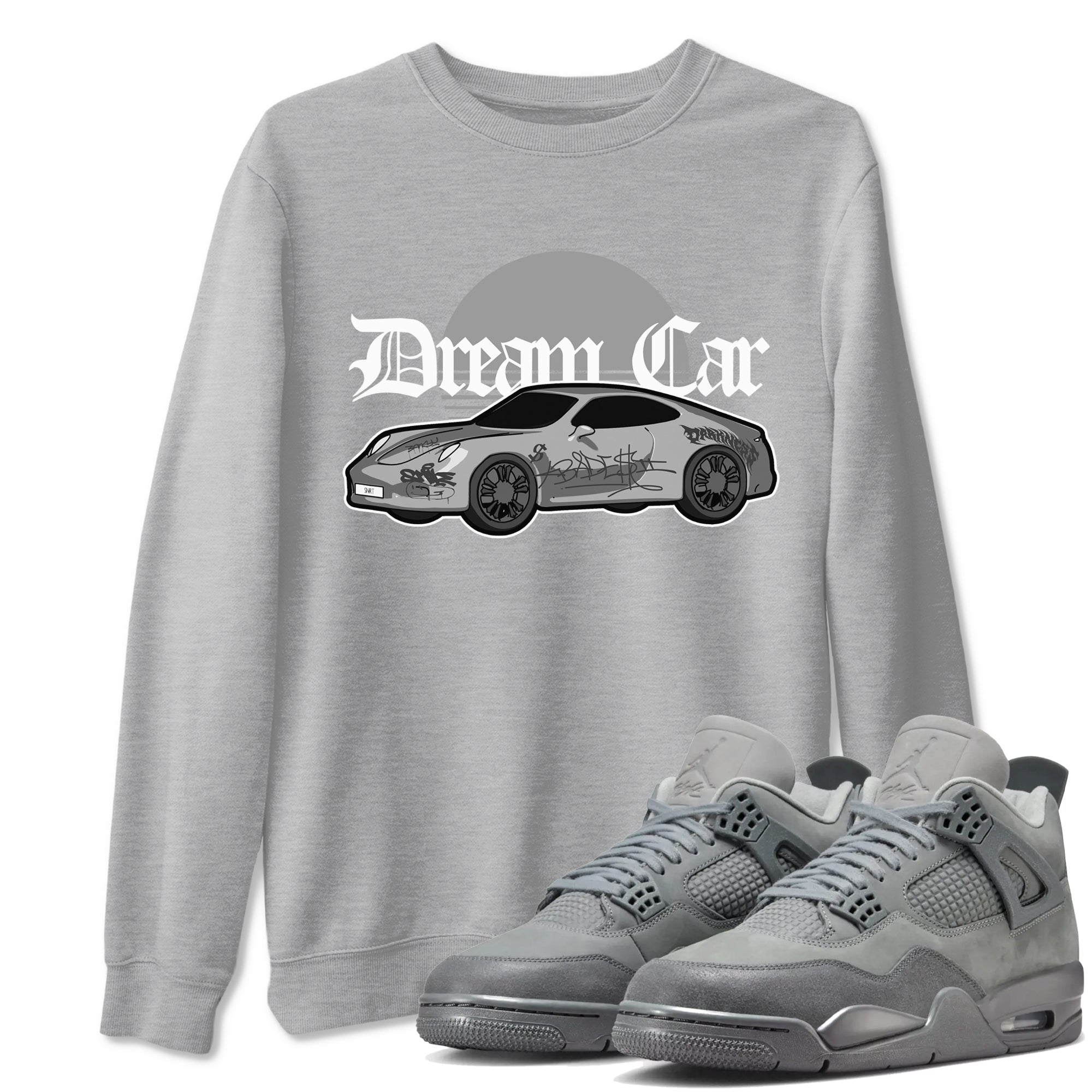 Dream Car snkmatch Tees - Air Jordan 4 Wet Cement