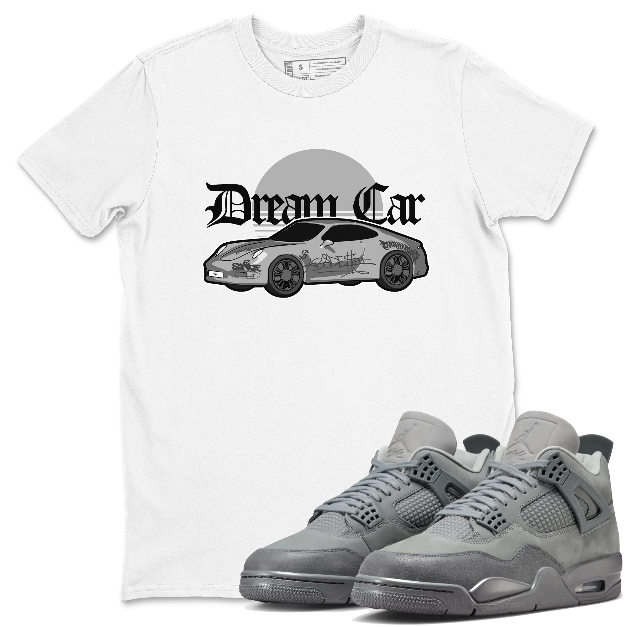 Dream Car snkmatch Tees - Air Jordan 4 Wet Cement