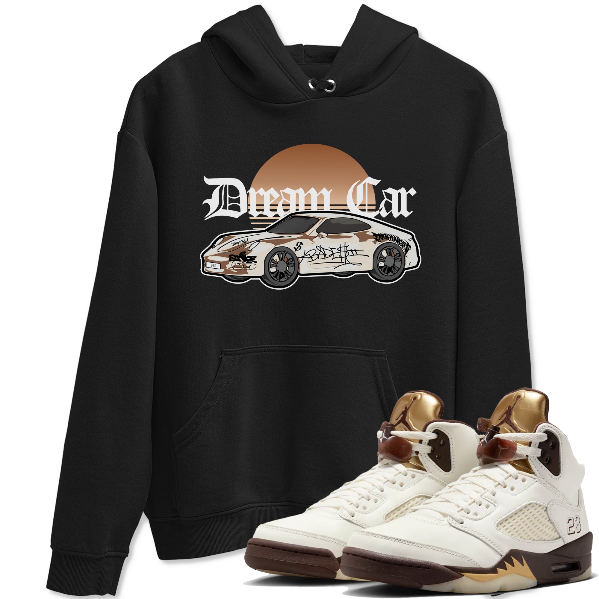 Dream Car snkmatch Tees - Air Jordan 5 Golden Ticket