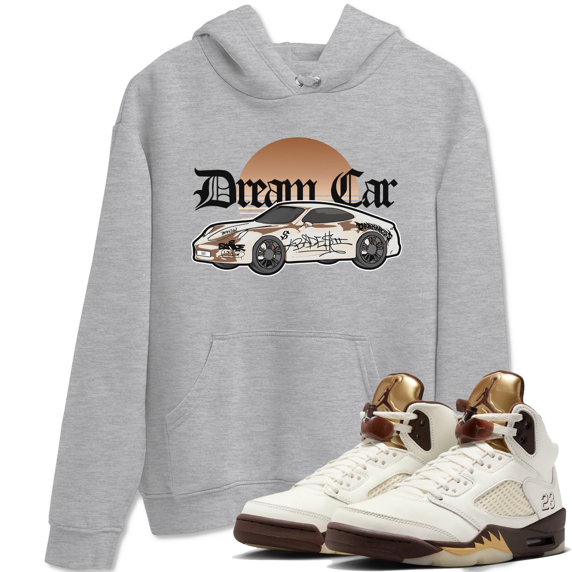 Dream Car snkmatch Tees - Air Jordan 5 Golden Ticket