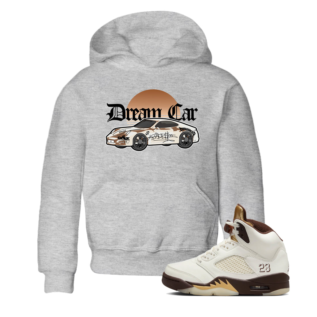 Dream Car snkmatch Tees Kids - Air Jordan 5 Golden Ticket