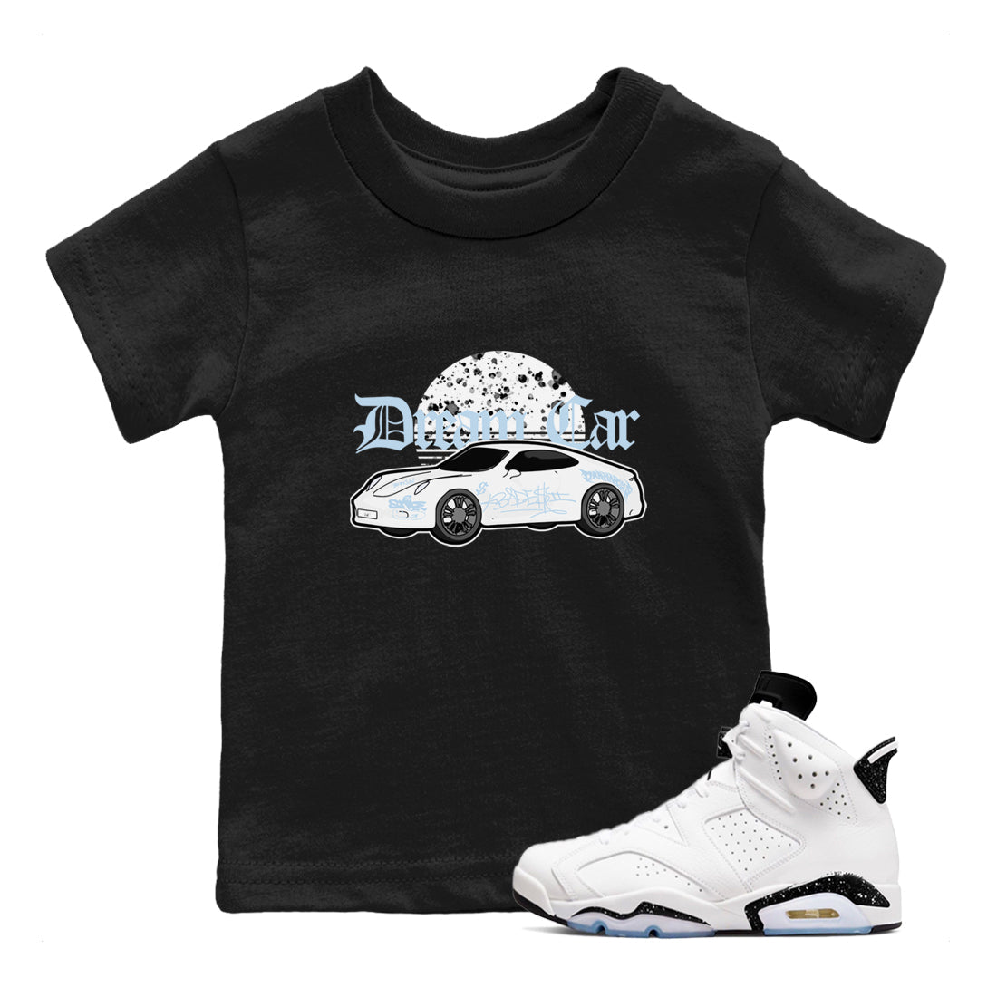 Dream Car snkmatch Tees Kids - Air Jordan 6 White Black