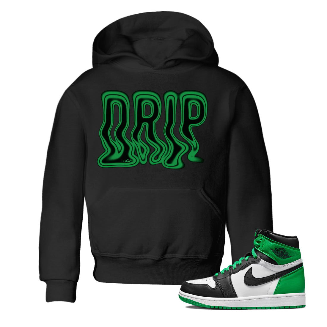 Drip Kids Tops - Air Jordan 1 Celtics