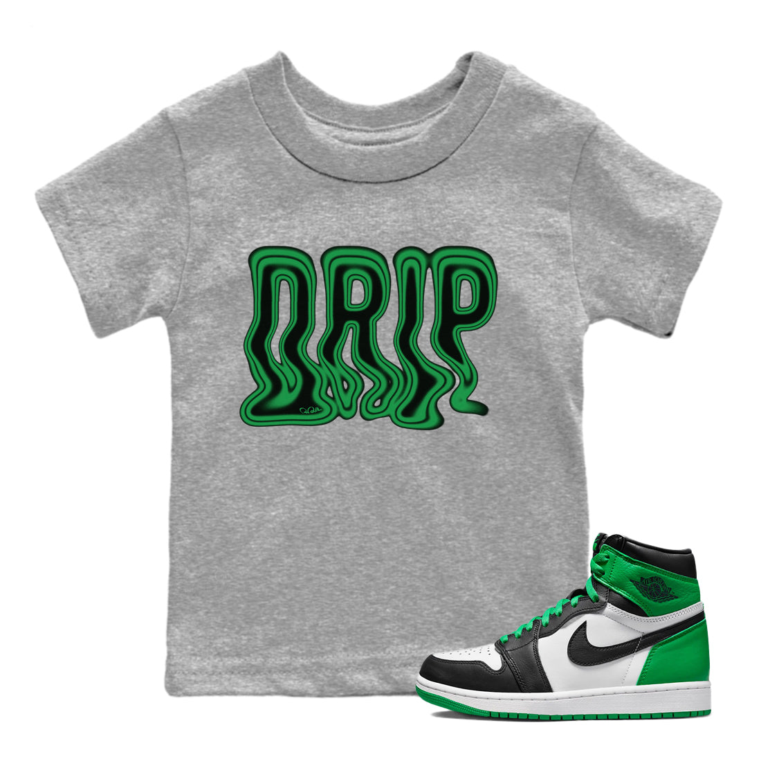 Drip Kids Tops - Air Jordan 1 Celtics