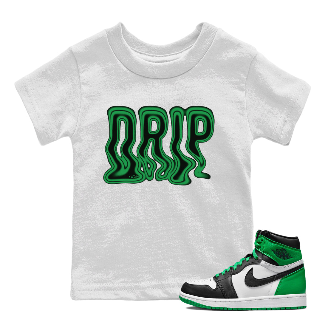 Drip Kids Tops - Air Jordan 1 Celtics