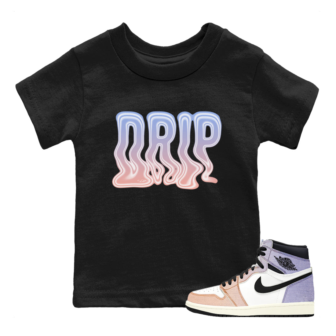 Drip Kids Tops - Air Jordan 1 Skyline