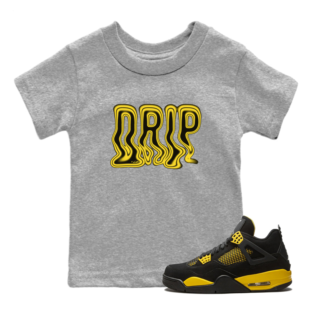 Drip Kids Tops - Air Jordan 4 Thunder