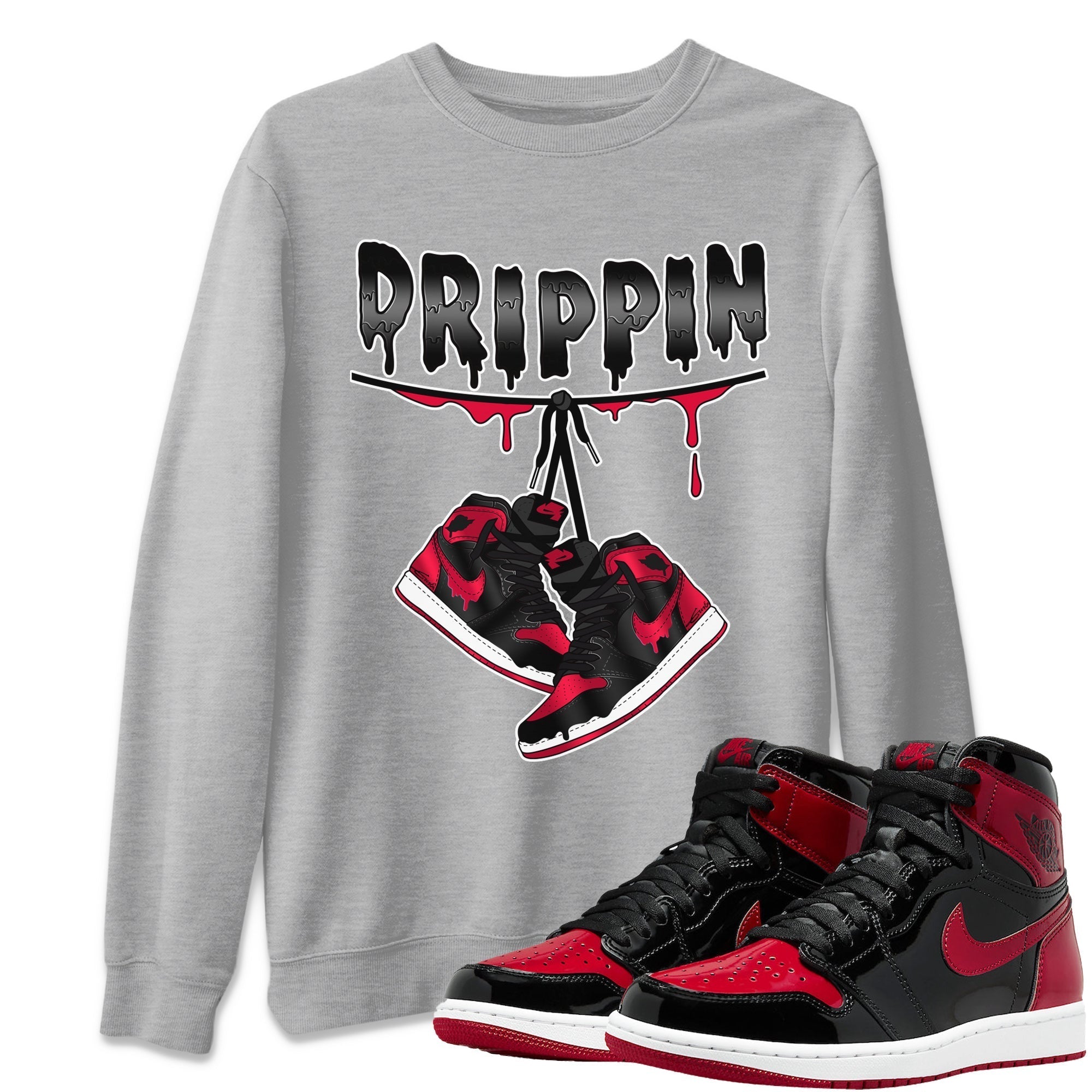 Drippin Unisex Tops - Air Jordan 1 Bred Patent